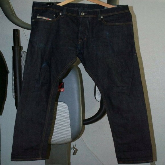Mens Diesel Tepphar Wash 0604B_Stretch slim skinny carrot jean